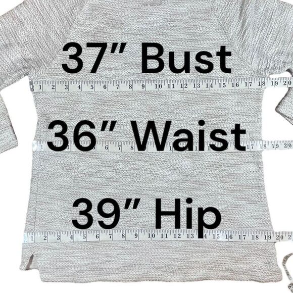 Sunday Metallic Oatmeal Knit Sweater Sz M - Picture 9 of 13